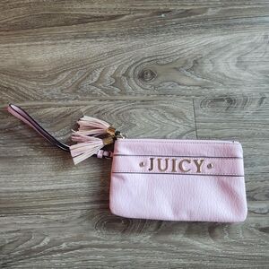 Juicy Couture Light Pink Wristlet with Tassel